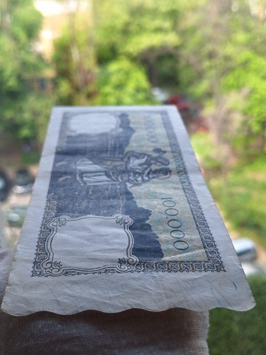 Romania, 100000 lei decembrie 1946, seria V/3 0302564, circulata, stare buna [4]