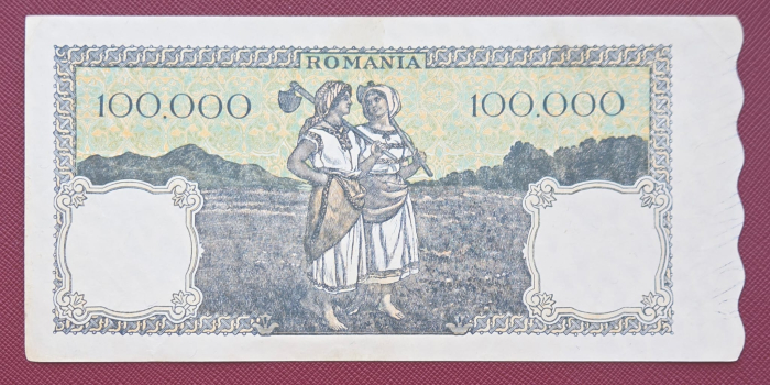 Romania, 100000 lei decembrie 1946, seria M/3 0623129, UNC- [2]
