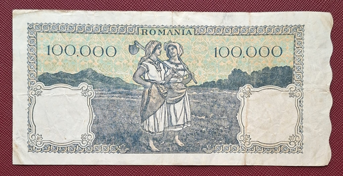 Romania, 100000 lei mai 1946, seria I/2 0246965, circulata [2]