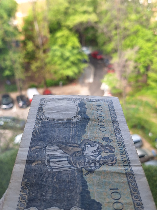 Romania, 100000 lei octombrie 1946, seria P/2 0764625, circulata [3]