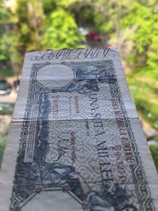 Romania, 100000 lei octombrie 1946, seria D/3 0632316, circulata [5]