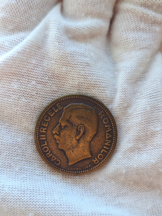 Romania, 20 lei 1930 monetaria Heaton, Regele Carol II [2]