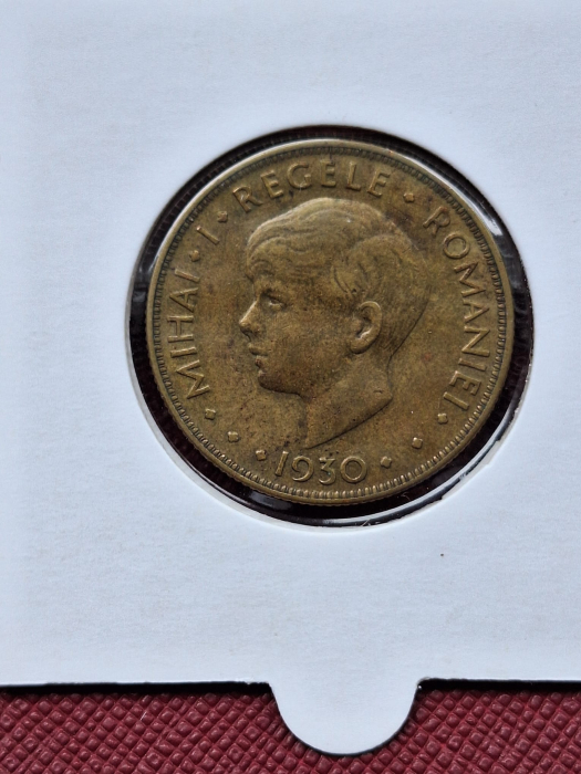 Romania, 20 lei 1930 monetaria Londra - Hora - Alegoria Romaniei Mari [2]