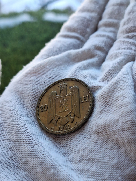 Romania, 20 lei 1930 monetaria Paris, Regele Carol II [4]