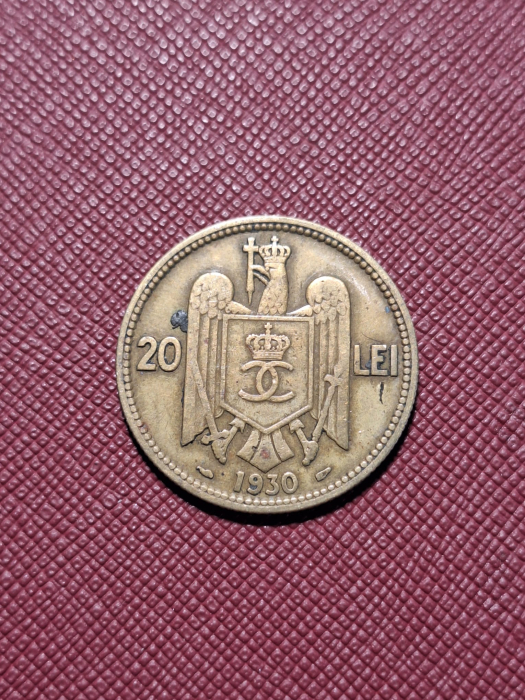 Romania, 20 lei 1930 monetaria Paris, Regele Carol II [2]
