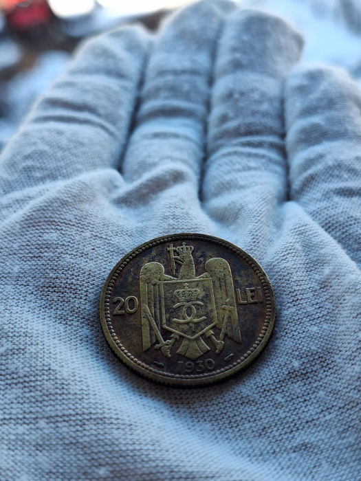 Romania, 20 lei 1930 monetaria Paris, Regele Carol II [3]