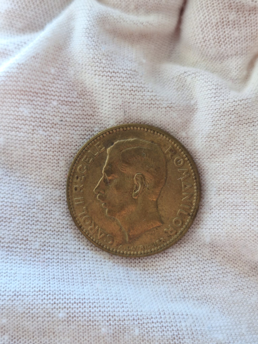 Romania, 20 lei 1930 monetaria Royal Mint, Londra, Regele Carol II [4]