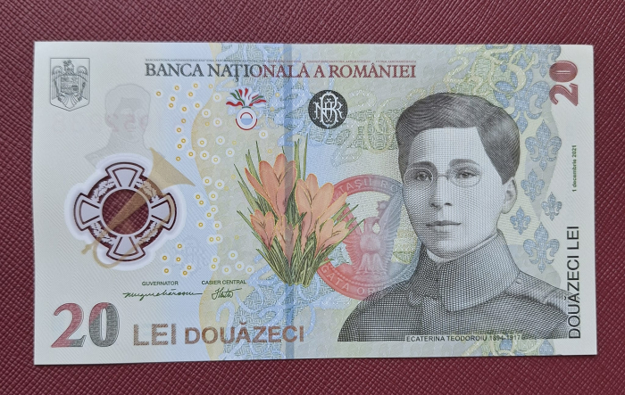 Romania 20 lei 2025, polimer, necirculata, prefix 254B [2]