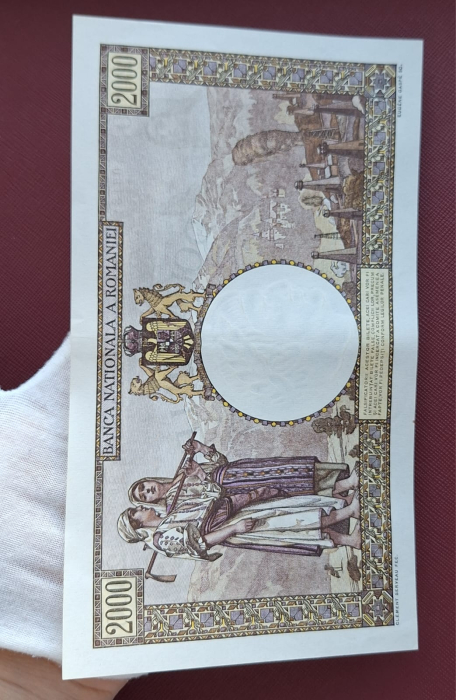 Romania, 2000 lei 1941, seria S.0803/0618/20067618, aproape necirculata [10]