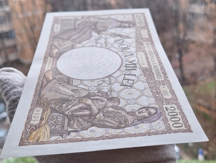 Romania, 2000 lei 1941, seria F.0302/0424/07530424, UNC- [7]