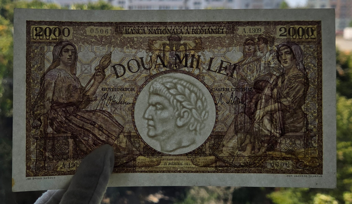 Romania, 2000 lei 1941, seria A.1309/0506/32700506, UNC- [3]