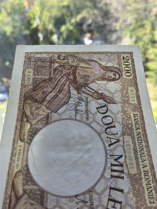 Romania, 2000 lei 1941, seria A.1309/0531/32700531, circulata [5]