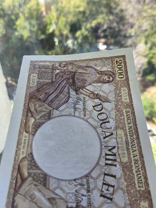 Romania, 2000 lei 1941, seria A.1309/0559/32700559, UNC- [5]