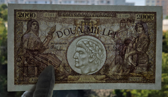 Romania, 2000 lei 1941, seria A.1309/0561/32700561, UNC- [3]