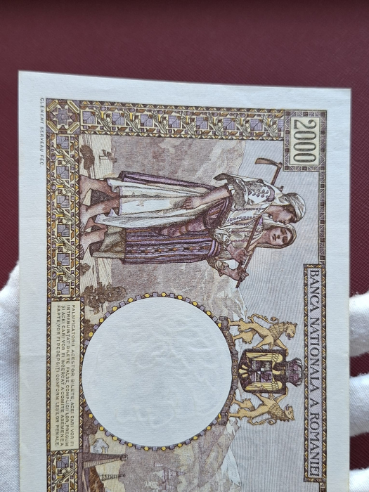 Romania, 2000 lei 1941, seria B.1270/0869/31726869, aproape necirculata [9]