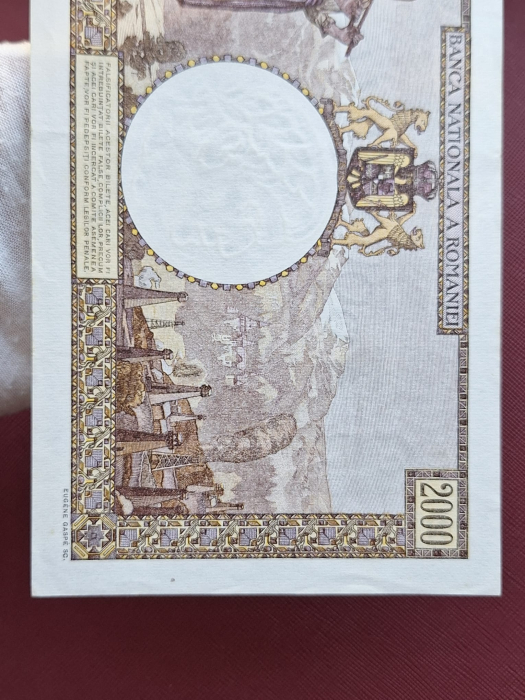 Romania, 2000 lei 1941, seria B.1270/0869/31726869, aproape necirculata [10]