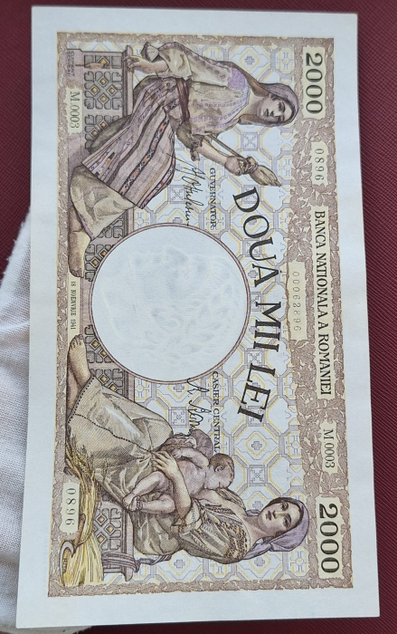 Romania, 2000 lei 1941, seria M.0003/0896/00062896, UNC- [4]