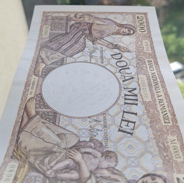 Romania, 2000 lei 1941, seria M.0003/0896/00062896, UNC- [8]