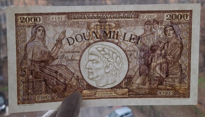 Romania, 2000 lei 1941, seria F.0302/0491/07530491, UNC- [3]