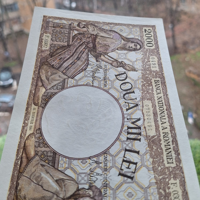 Romania, 2000 lei 1941, seria F.0302/0491/07530491, UNC- [6]