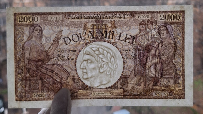 Romania, 2000 lei 1941, seria W.0265/0811/06624811, UNC- [3]