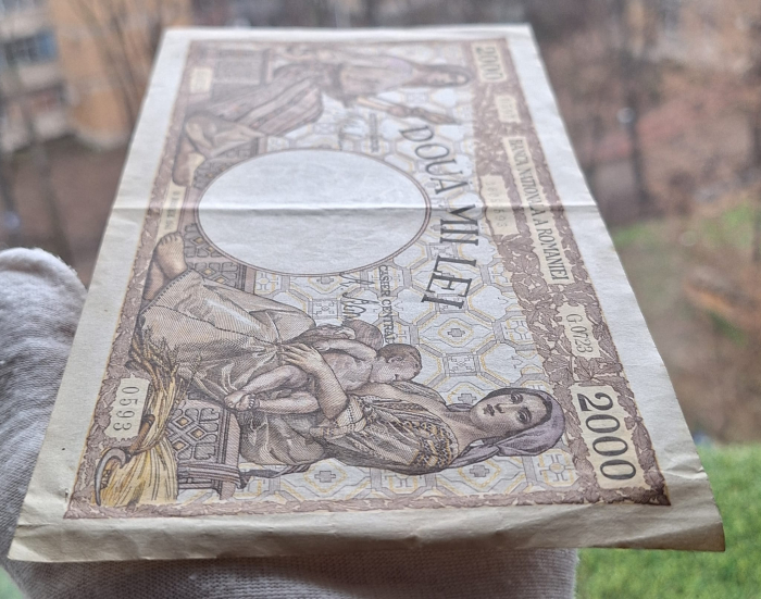 Romania, 2000 lei 1941, seria G.0723/0593/18056593, circulata [7]