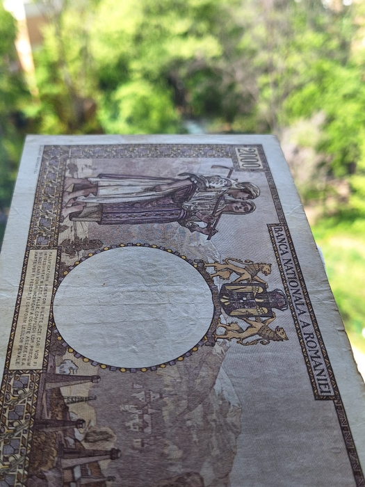 Romania, 2000 lei 1941, seria T.005/0190/00118190, circulata [7]