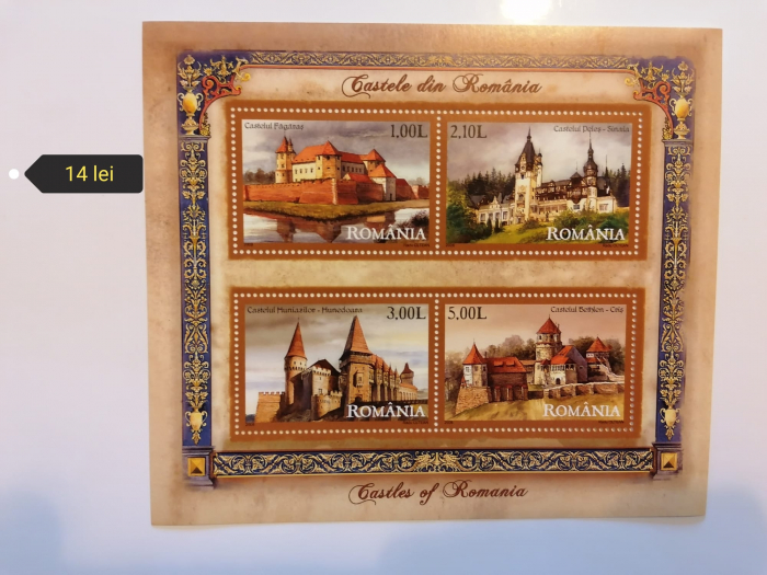 ROMANIA 2008 - Castele din Romania / colita MNH [1]