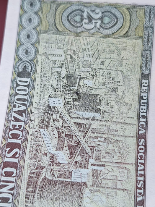 Romania 25 lei 1966, seria H.0104/084161, UNC- [5]