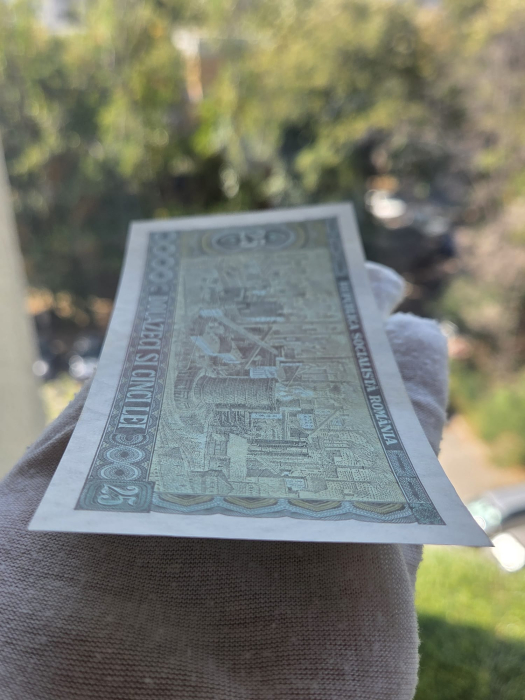 Romania 25 lei 1966, seria E.0113/729651, UNC- [5]