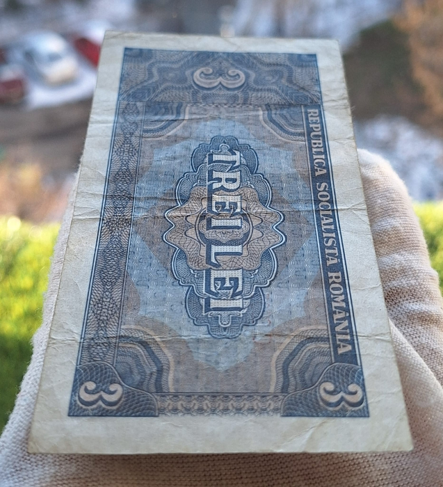 Romania 3 lei 1966, seria C.0005/727562, circulata [5]