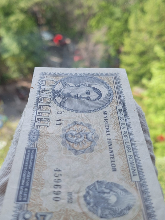 Romania, 5 lei 1952, seria b 44 / 459690, circulata, stare buna [8]