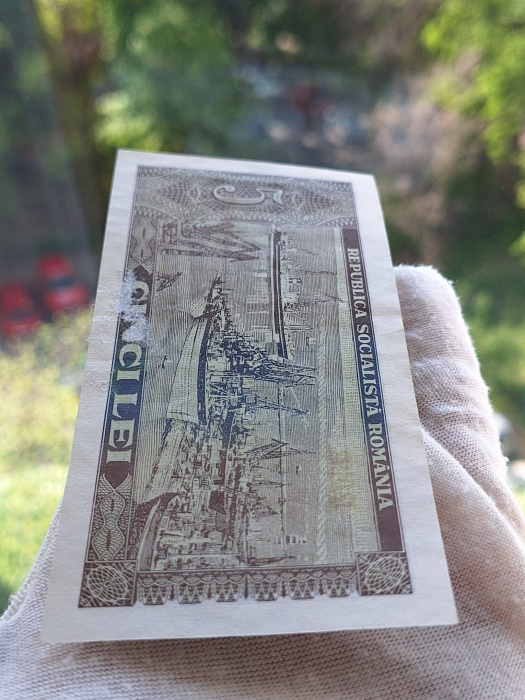 Romania 5 lei 1966, seria B.0192/449037, circulata [5]