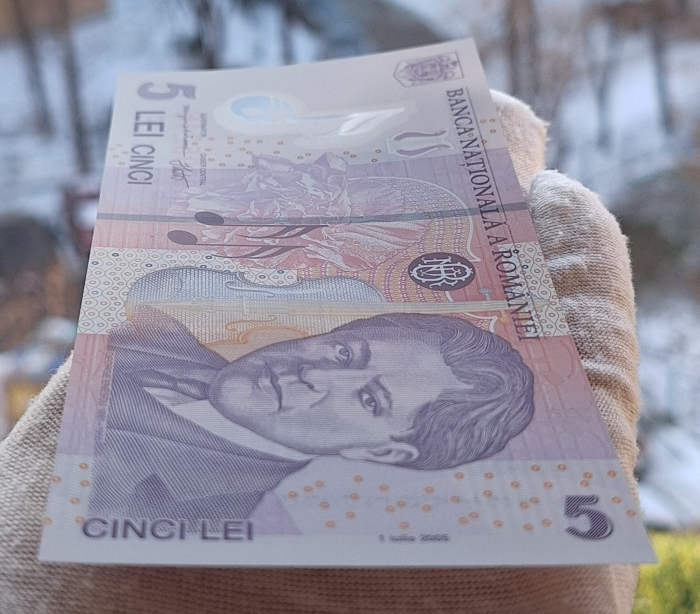 Romania 5 lei 2013, seria 131A9295246, UNC- [3]