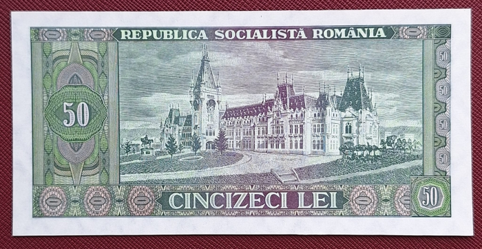 Romania 50 lei 1966, seria A.0064/127689, UNC [2]