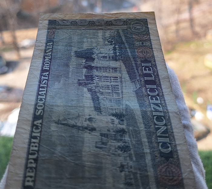 Romania 50 lei 1966, seria G.0016/825061, circulata [5]