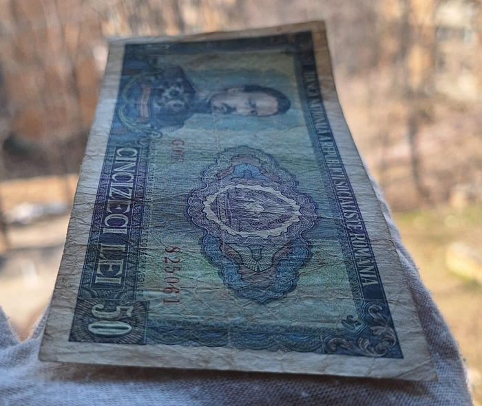 Romania 50 lei 1966, seria G.0016/825061, circulata [6]