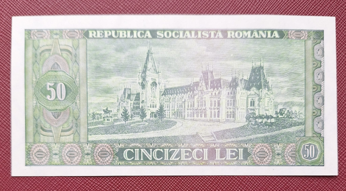 Romania 50 lei 1966, seria B.0063/704757, necirculata [2]