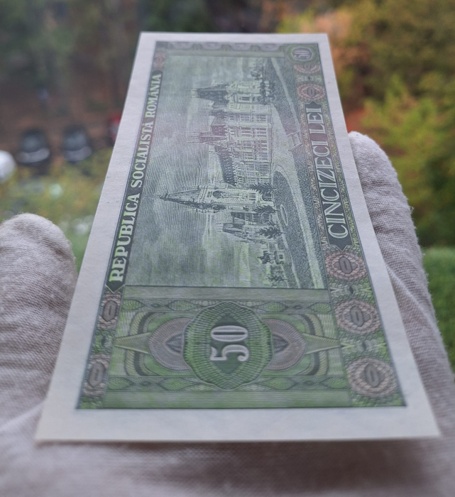 Romania 50 lei 1966, seria B.0063/704757, necirculata [6]