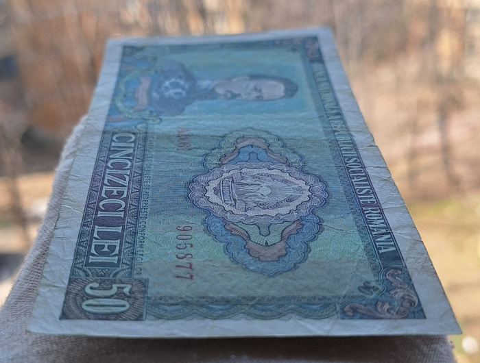 Romania 50 lei 1966, seria A.0061/905877, circulata [6]