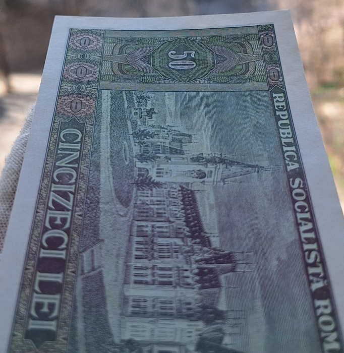 Romania 50 lei 1966, seria E.0061/950083, UNC- [5]