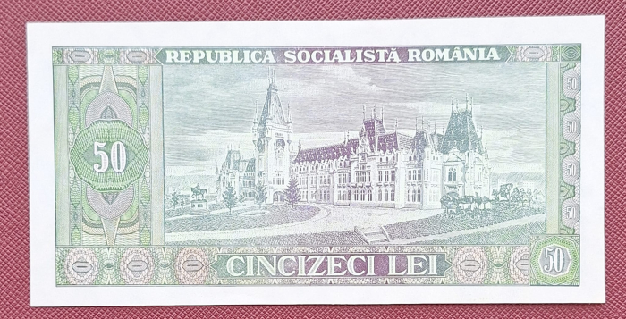 Romania 50 lei 1966, seria E.0061/950083, UNC- [2]
