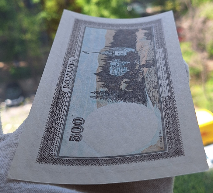 Romania 500 lei 1940, lot 5 bancnote serie consecutiva, UNC [5]