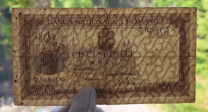 Romania 500 lei 1941, circulata [7]