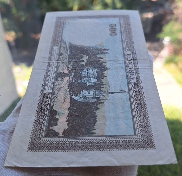 Romania 500 lei 20 Aprilie 1942, seria W/10 0173984, circulata [5]