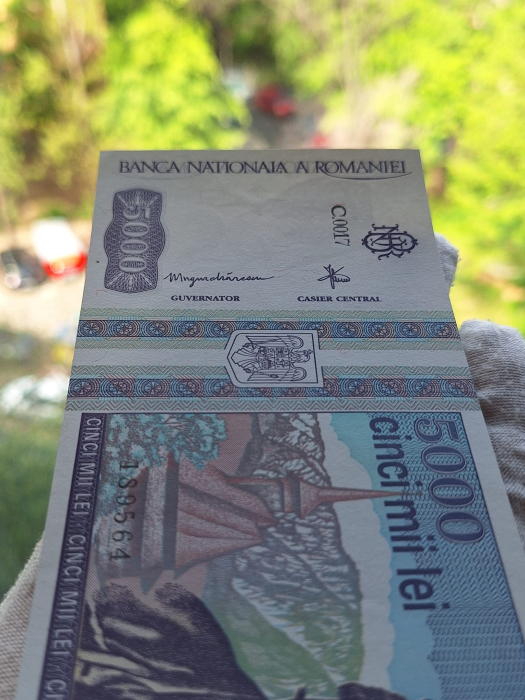 Romania, 5000 lei 1993, seria C.0017/1895643, necirculata [7]