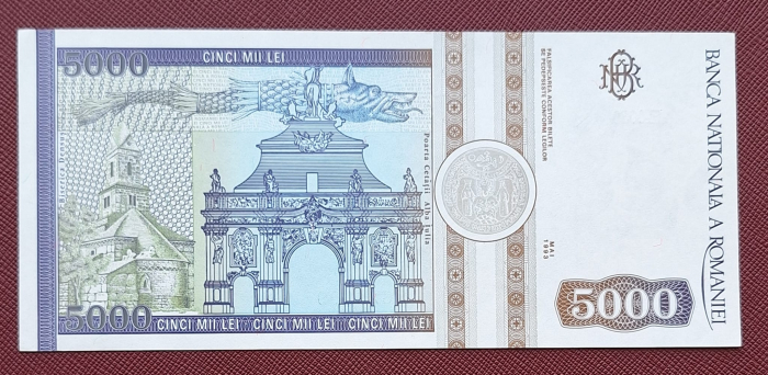 Romania, 5000 lei 1993, seria E.0030/620009, necirculata [2]