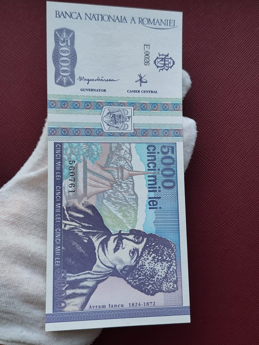 Romania, 5000 lei 1993, seria E.0026/560761, necirculata [3]