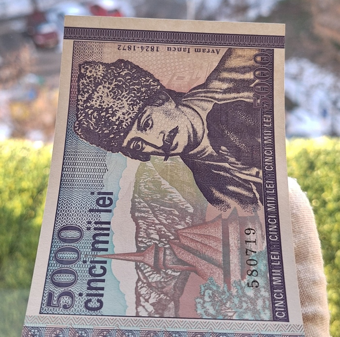 Romania, 5000 lei 1993, seria E.0026/580719, necirculata [5]