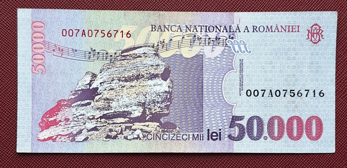 Romania, 50000 lei 1996, seria 007A0756716, necirculata [2]